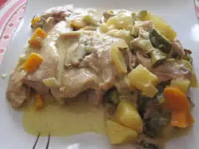 cuisse de dinde legumes cookeo