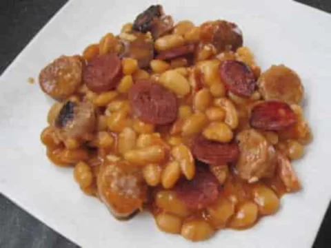 Haricots Blancs Chorizo et Tomates au Thermomix