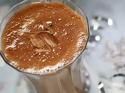 Smoothie chocolat coco et banane avec thermomix