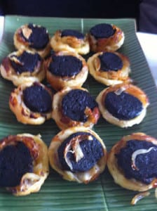 tartelette pomme oignon boudin noir