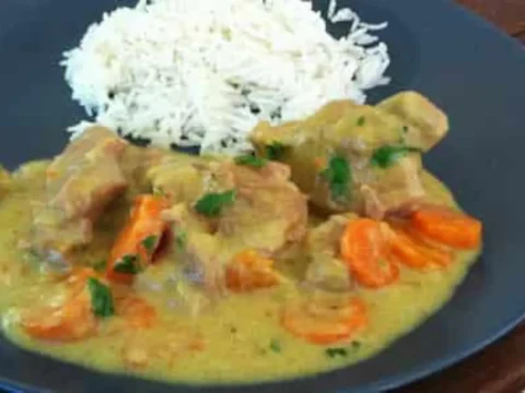 Sauté de Dinde au Curry et Coco au Cookeo