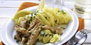 poulet tagliatelle capres