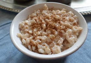 Riz au lait et cannelle au cookeo