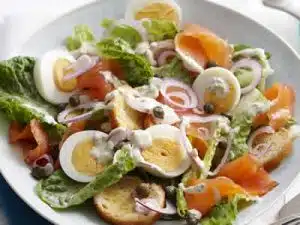 salade frisee saumon fume