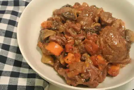 veau aux champignons carottes cookeo