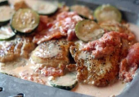 poulet aux courgettes boursin cookeo