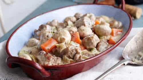 Blanquette lotte champignons cookeo