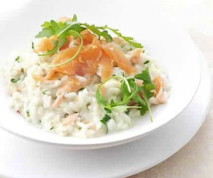 risotto saumon poireaux cookeo