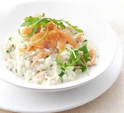 risotto saumon poireaux cookeo