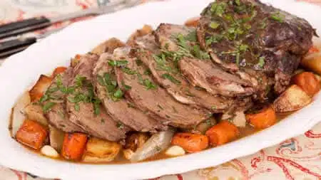 Roti de veau aux légumes au cookeo