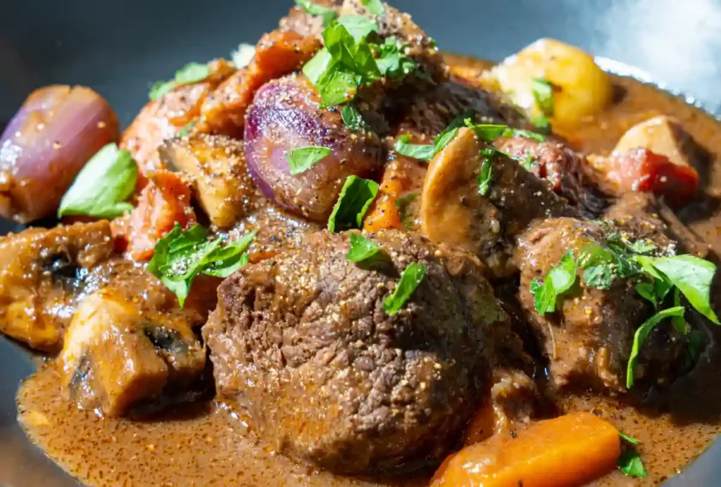 boeuf bourguignon cookeo