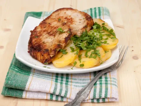 Escalope et Pommes de Terre au Cookeo