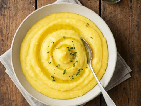 Polenta Crémeuse au Citron au Cookeo