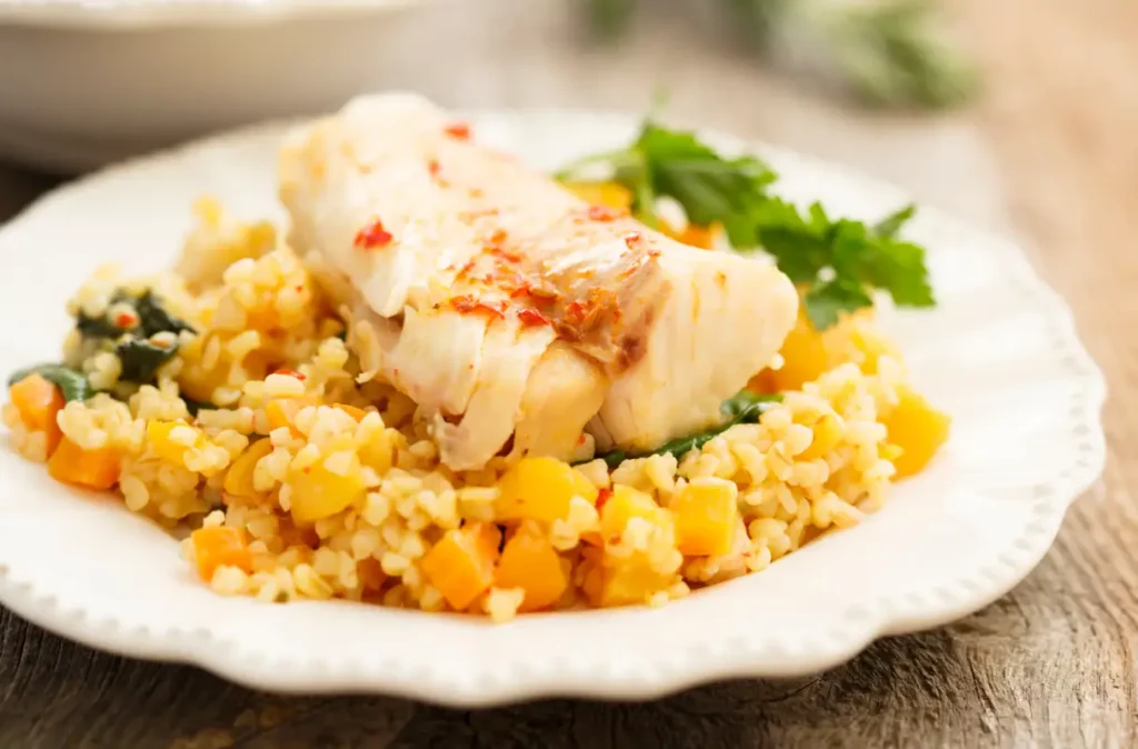 risotto cabillaud carottes Cookeo