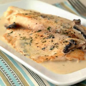 filets de poulet avec creme moutarde