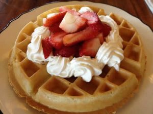 gaufre creme fraiche