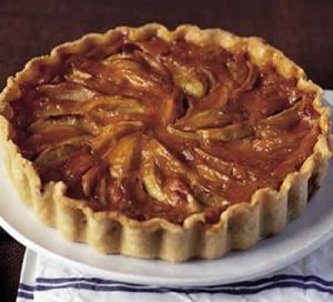 tarte aux pommes chocolat amandes