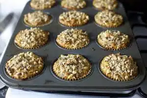 muffins aux noisettes banane