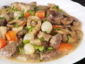 blanquette de veau aux legumes