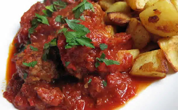 boulettes pommes de terre sauce tomate cookeo