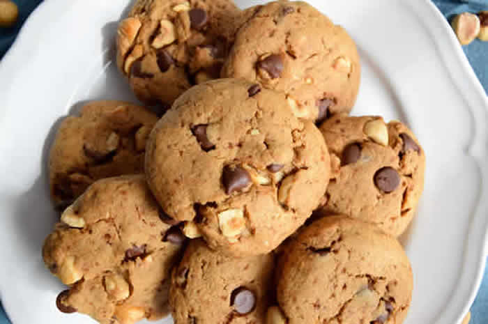 cookies noisettes chocolat
