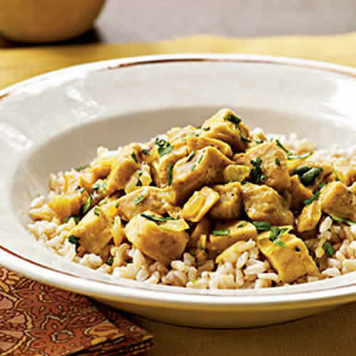 eminces de dinde curry cookeo