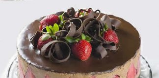 gateau chocolat fraise