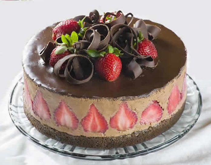 gateau chocolat fraise
