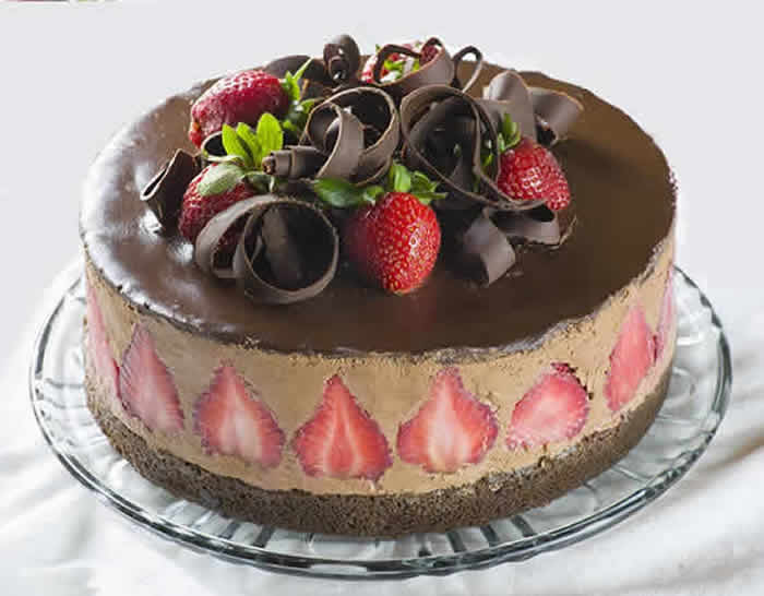 gateau chocolat fraise