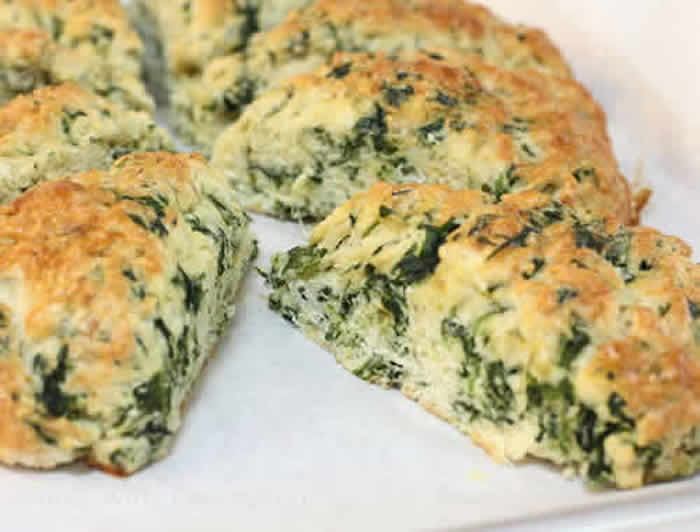 pain aux epinards et fromage