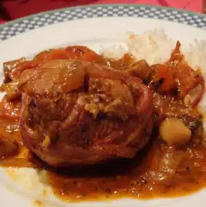 paupiettes de veau oignons tomates