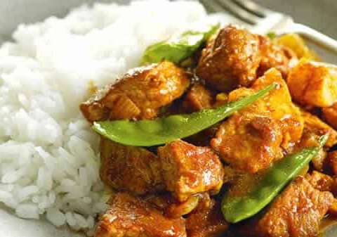 porc curry cookeo