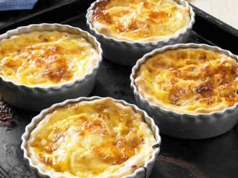 quiches oignons rouges