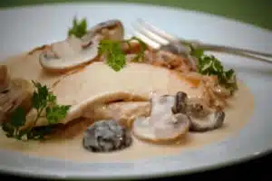 roti de veau aux champignons