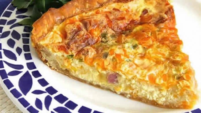 Tarte au fromage de chèvre et jambon au thermomix