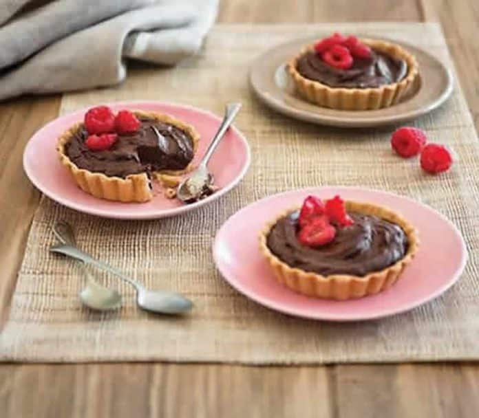 tartelette framboise chocolat