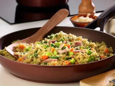 Risotto Lardons aux Légumes