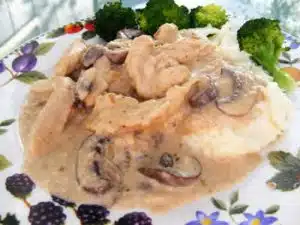 emince de veau aux champignons