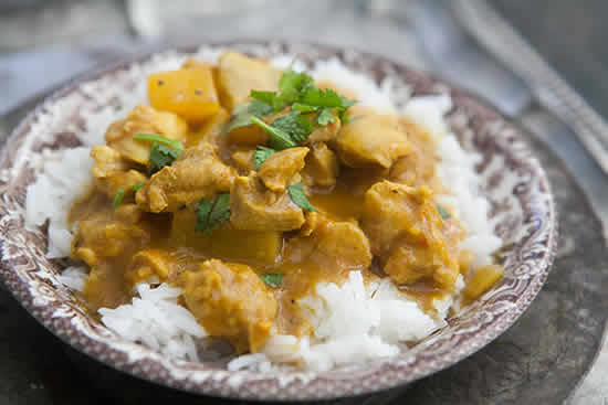 Aiguillettes De Poulet Au Curry Et Riz Avec Cookeo