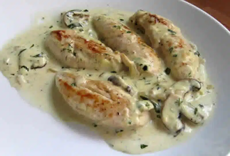 Blancs de poulet à l'estragon avec cookeo