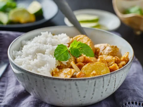 Escalopes de Dinde aux Pommes de Terre et Curry