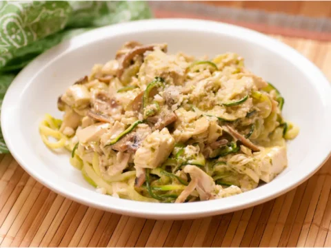 Pâtes au Poulet et Courgette au Cookeo