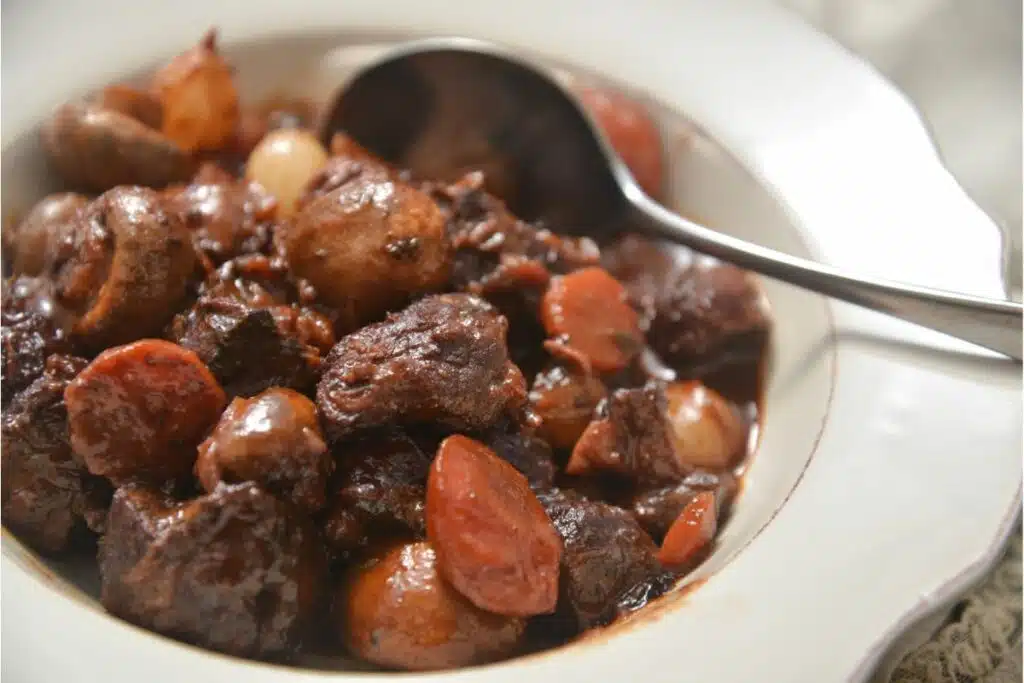 Boeuf bourguignon à la moutarde avec cookeo