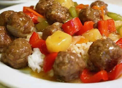 boulettes de viande aux pommes de terre poivron cookeo