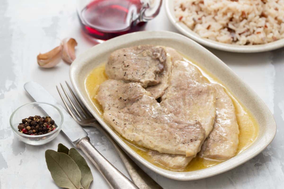 Roti de porc au sauce Boursin avec cookeo