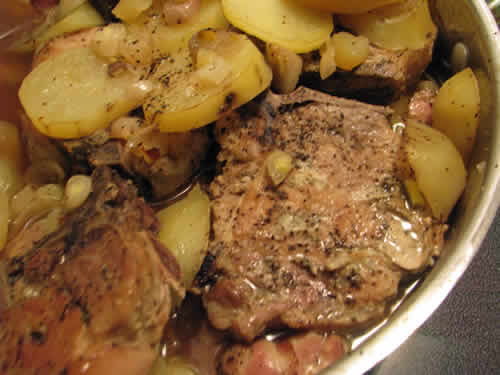 cotes de porc dauphinoise cookeo