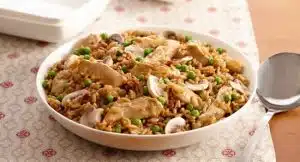 poulet riz champignons cookeo