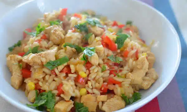 risotto poulet poivrons thermomix