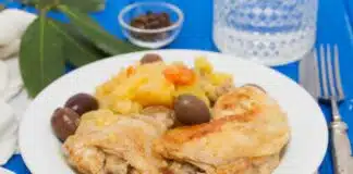 Cuisses de poulet aux pommes de terre et olives avec cookeo