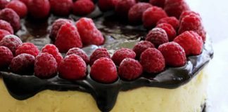 cheesecake chocolat blanc framboises thermomix